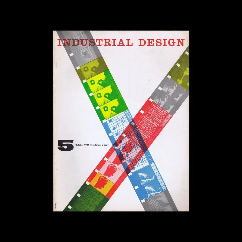 Industrial Design, Vol 01, No. 05, October 1954. Cover design by Martin Rosenzweig