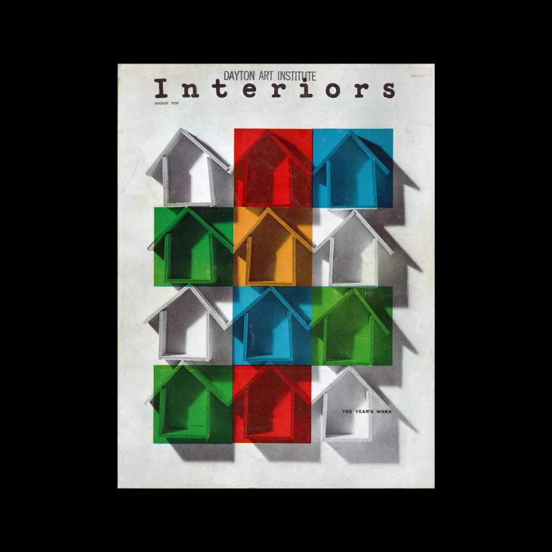 Interiors, August 1959. Cover design by Lou Klein