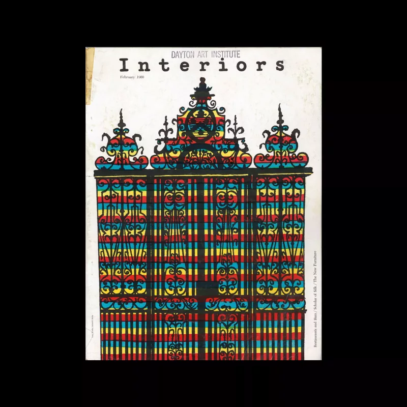 Interiors, February 1960. Cover design by Lou Klein and Arnold Saks