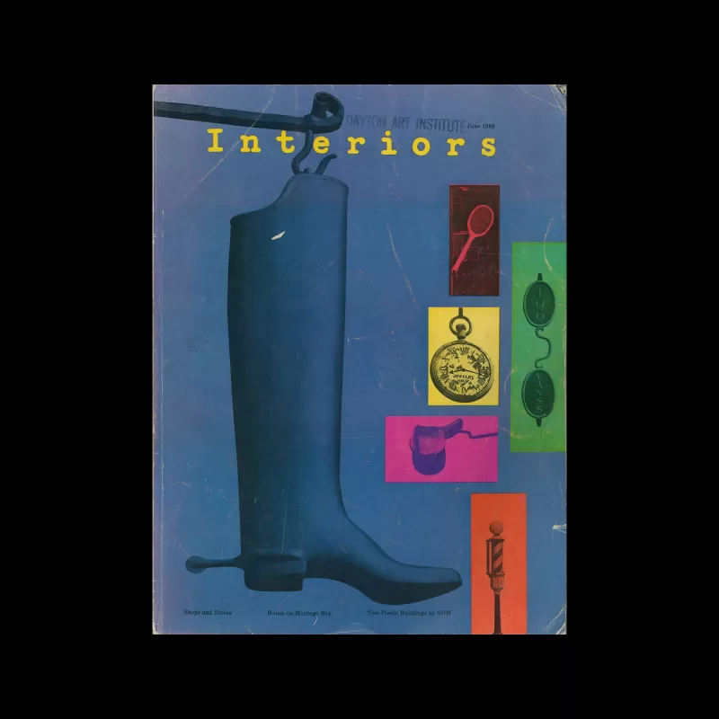 Interiors, June 1960. Cover design by Arnold Saks