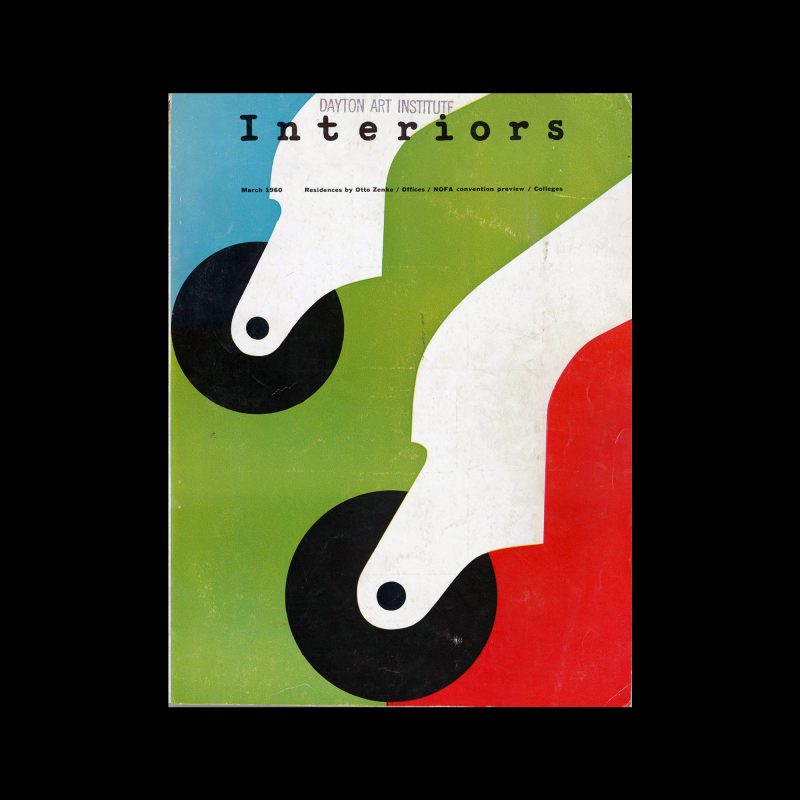 Interiors, March 1960. Cover design by Arnold Saks