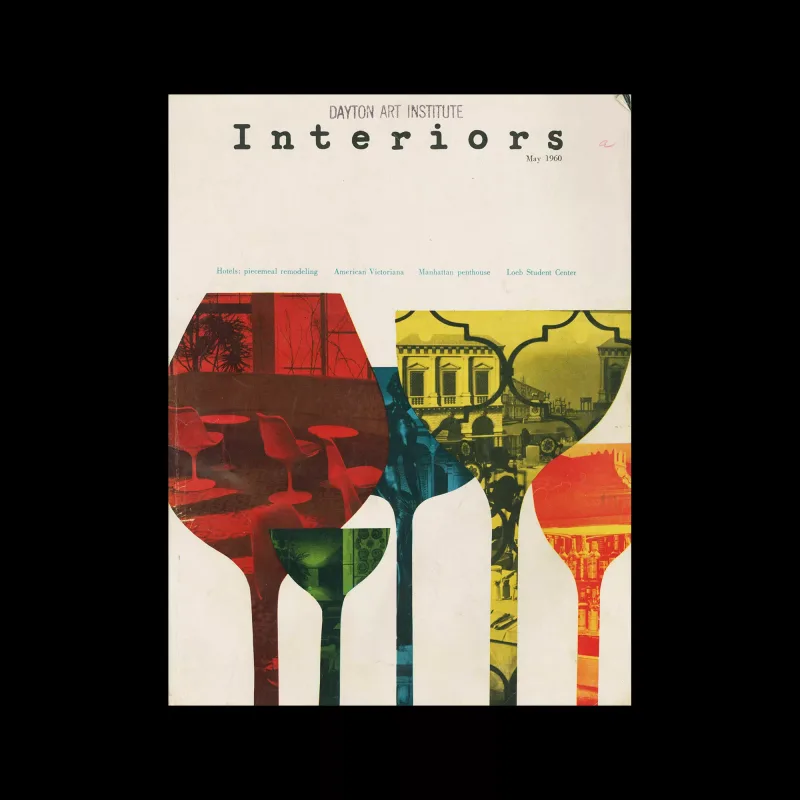 Interiors, May 1960. Cover design by Arnold Saks