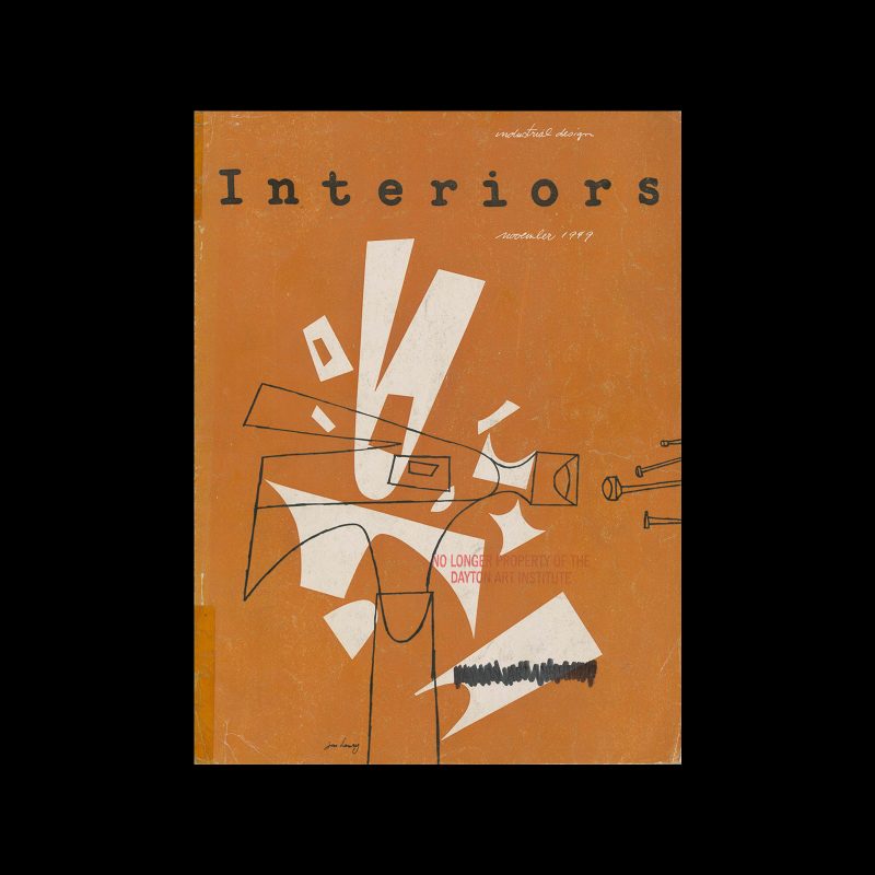Interiors, November 1949. Cover design by Jon Henry