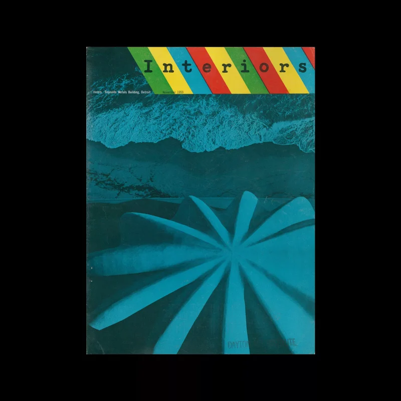 Interiors, November 1959. Cover design by Arnold Saks