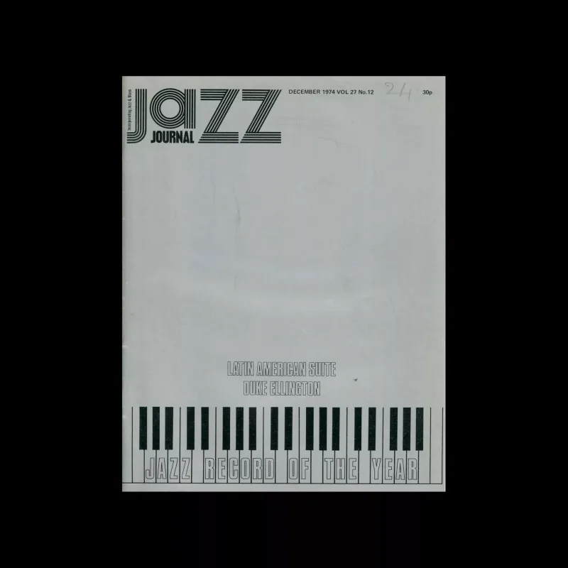 Jazz Journal, 12, 1974. Cover design by Sally Ruff