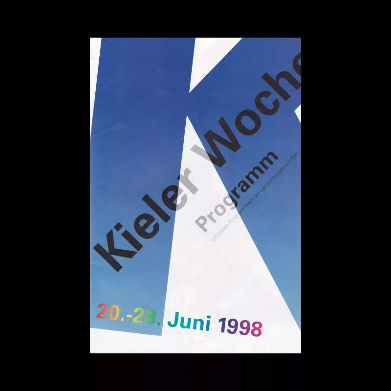 Kieler Woche 1998, Offizielle Programm. Designed by Wim Crouwel
