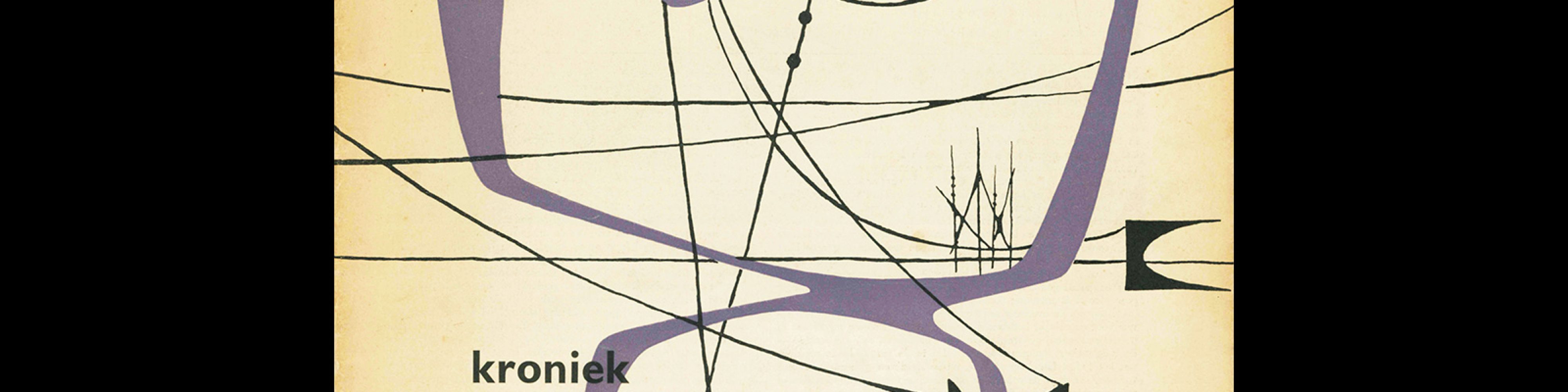 Kroniek van kunst en kultuur, 7, 1952. Cover design by Wim Crouwel