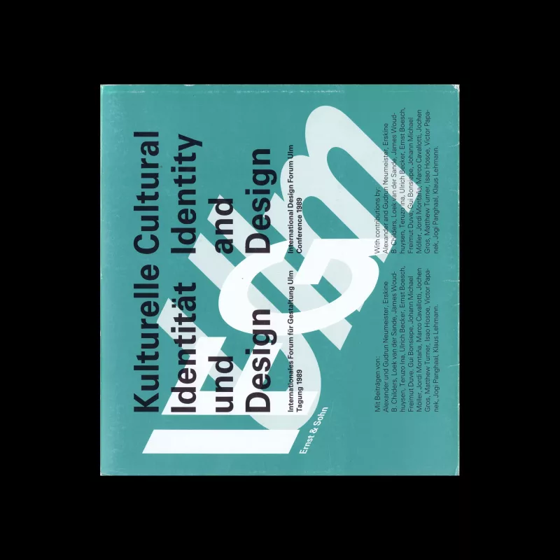Kulturelle Identitaet Und Design / Cultural Identity and Design, IFG-Project 1989, 1990