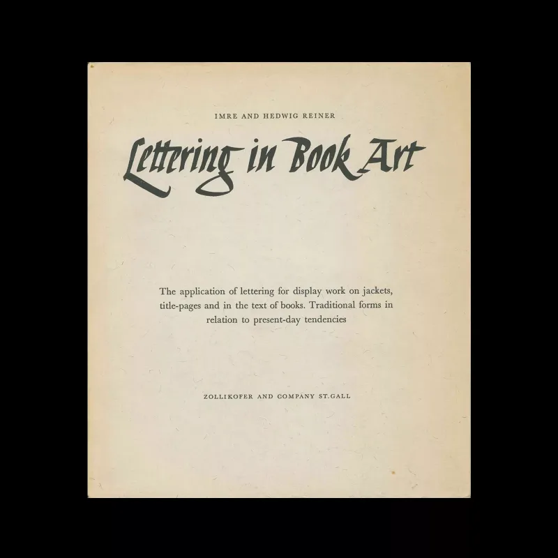 Lettering in Book Art, Imre and Hedwig Reiner, 1948