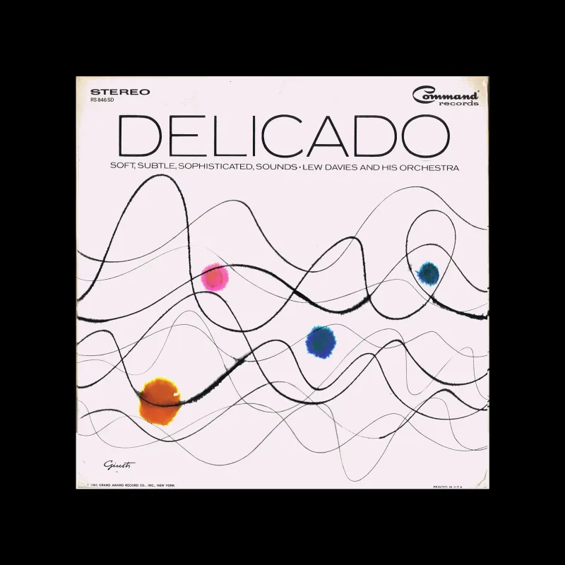 Lew Davies And His Orchestra – Delicado, Command Records, New York, 1963. Cover design by George Giusti