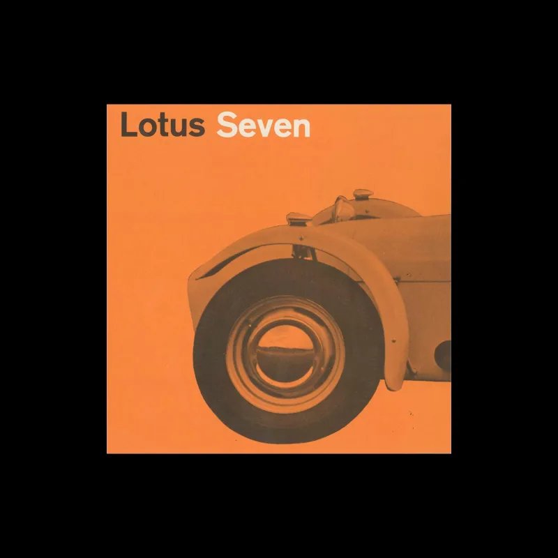 Lotus Seven Series 2, Folded Brochure, 1960. Designed by Derek Birdsall