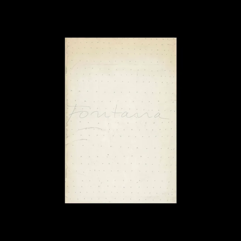 Lucio Fontana, Stedelijk Museum, Amsterdam , 1967