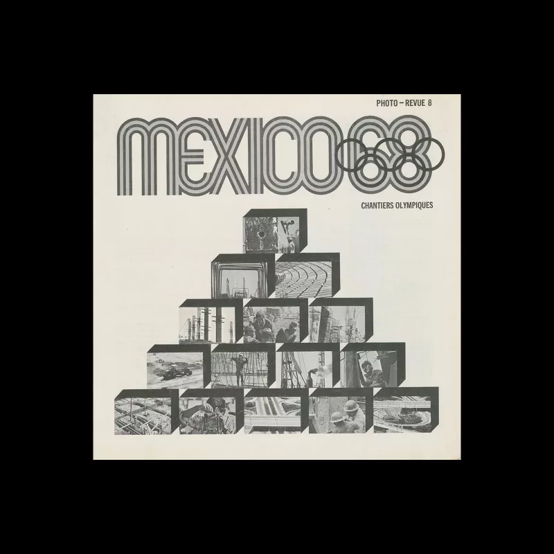 Mexico 1968, Photo - Revue 8, 1968. Designed by Lance Wyman