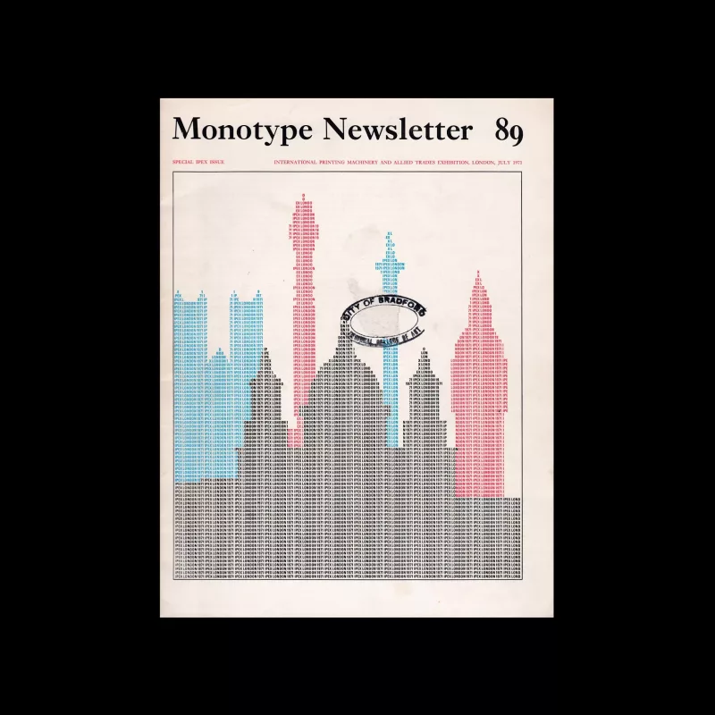 Monotype Newsletter 89, July 1971
