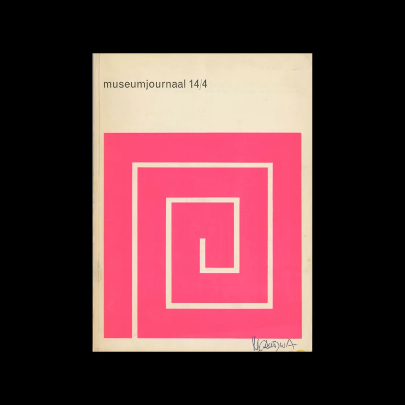 Museumjournaal, Serie 14 no 4, 1969. Design by Jurriaan Schrofer