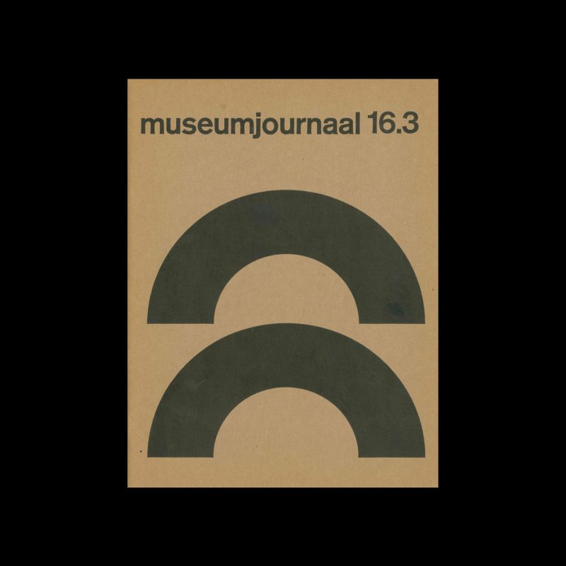 Museumjournaal, Serie 16 no3, 1971. Designed by Jurriaan Schrofer.