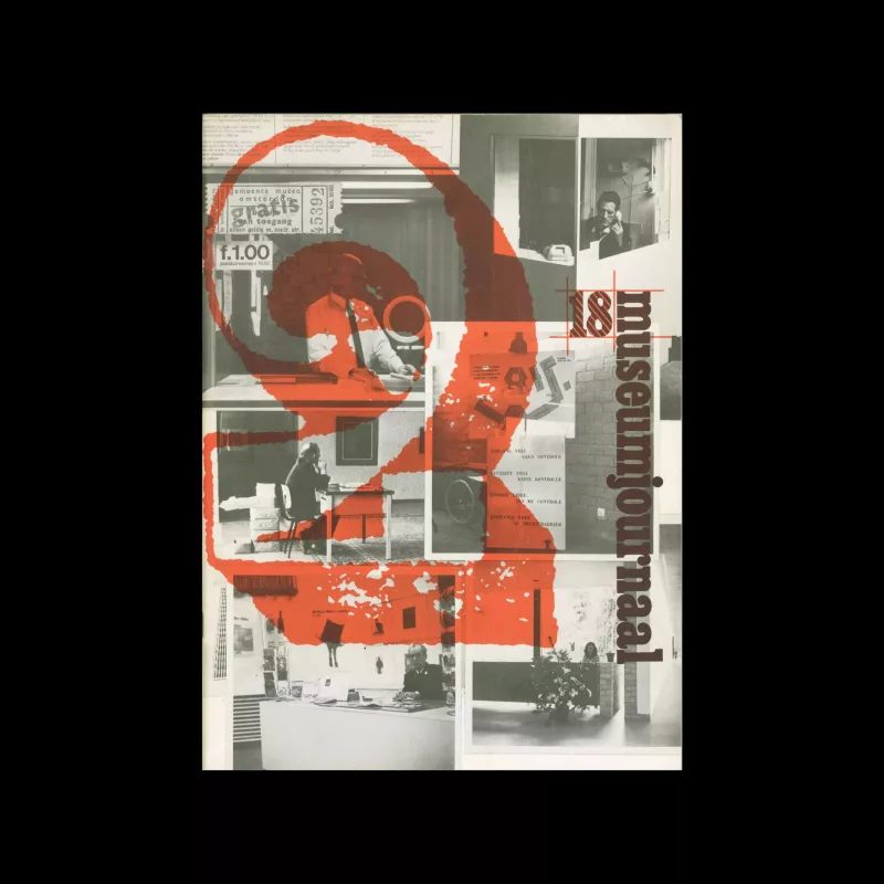 Museumjournaal, Serie 18 no2, 1973. Frank Steenhagen (cover), Jurriaan Schrofer (layout)