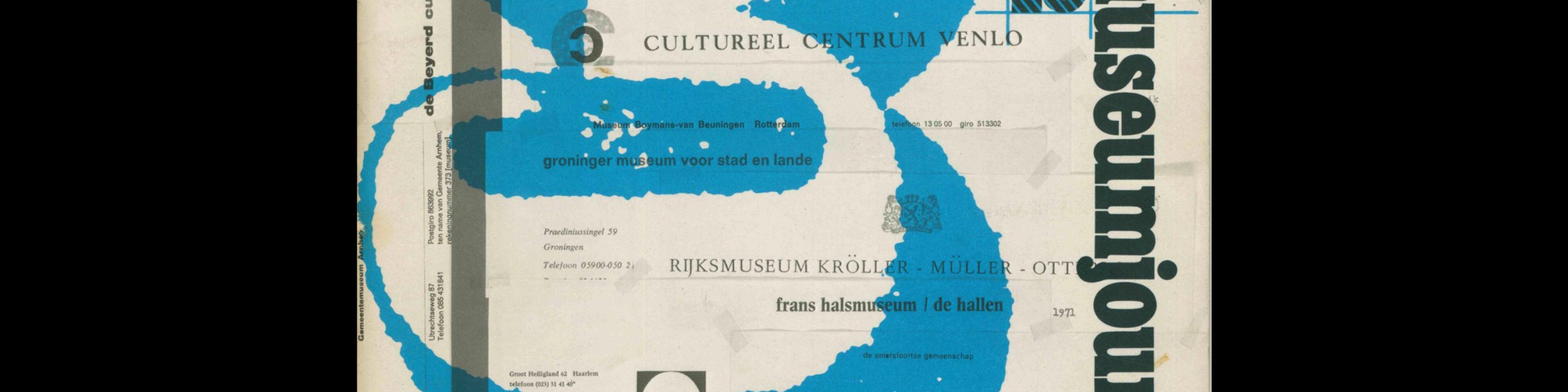 Museumjournaal, Serie 18 no3, 1973. Frank Steenhagen (cover), Jurriaan Schrofer (layout)