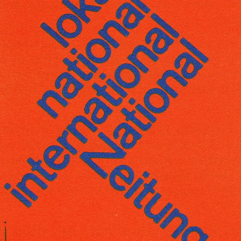 National-Zeitung SA Basel designed by Gerstner + Kutter, Basel in 1960