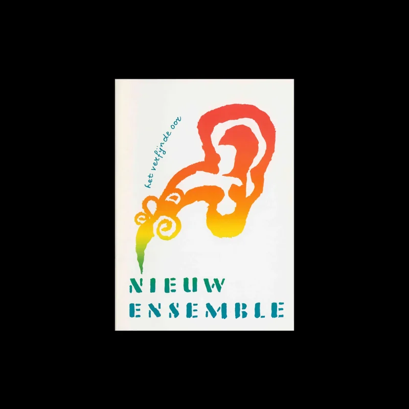 Nieuw Ensemble, 10 jaar nieuw Ensemble, Borchure, 1990. Designed by Jan Bons