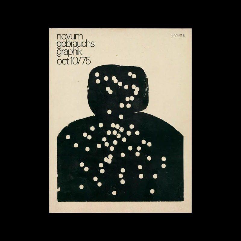 Novum Gebrauchsgraphik, 10, 1975. Cover design by Hap Grieschaber