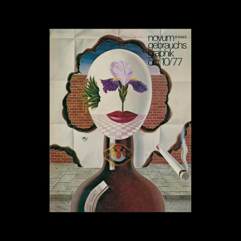 Novum Gebrauchsgraphik, 10, 1977. Cover design by Gervasio Gallardo