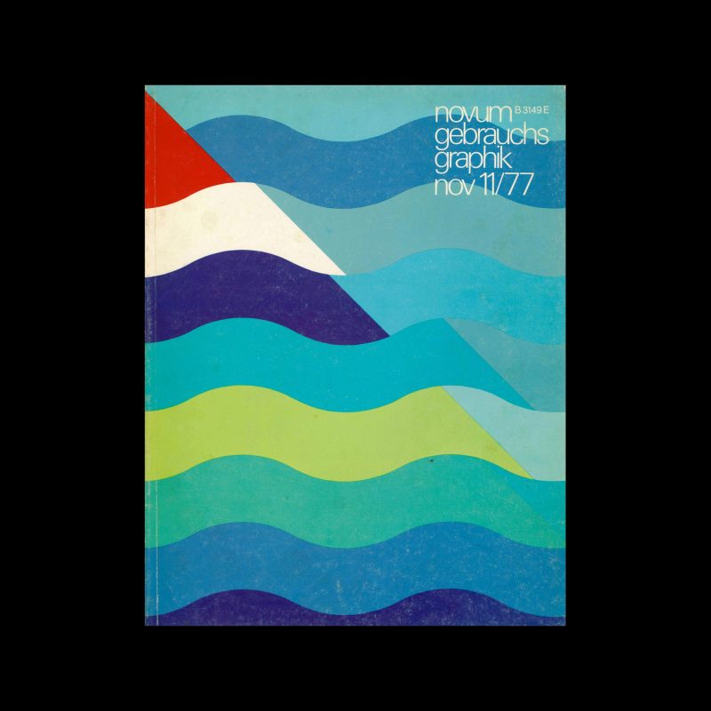 Novum Gebrauchsgraphik, 11, 1977. Cover design by Hans Schweiss