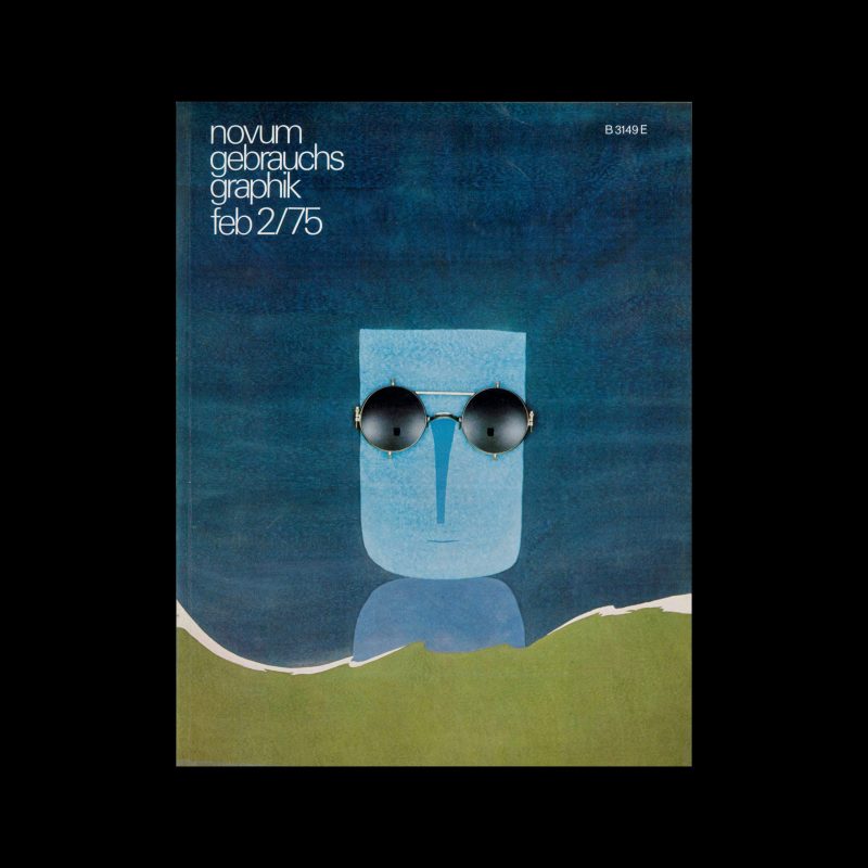 Novum Gebrauchsgraphik, 2, 1975. Cover design by Colman Cohen