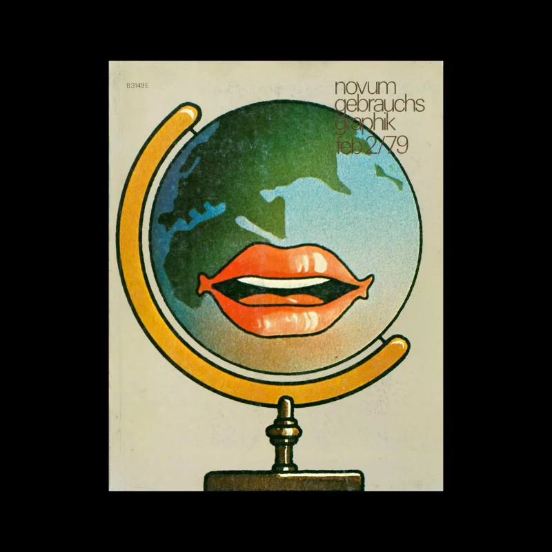 Novum Gebrauchsgraphik, 2, 1979. Cover design by Wilfried Gebhard
