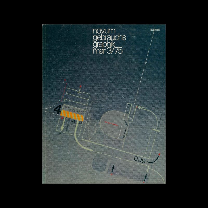 Novum Gebrauchsgraphik, 3, 1975. Cover design by Rainer Wittenborn
