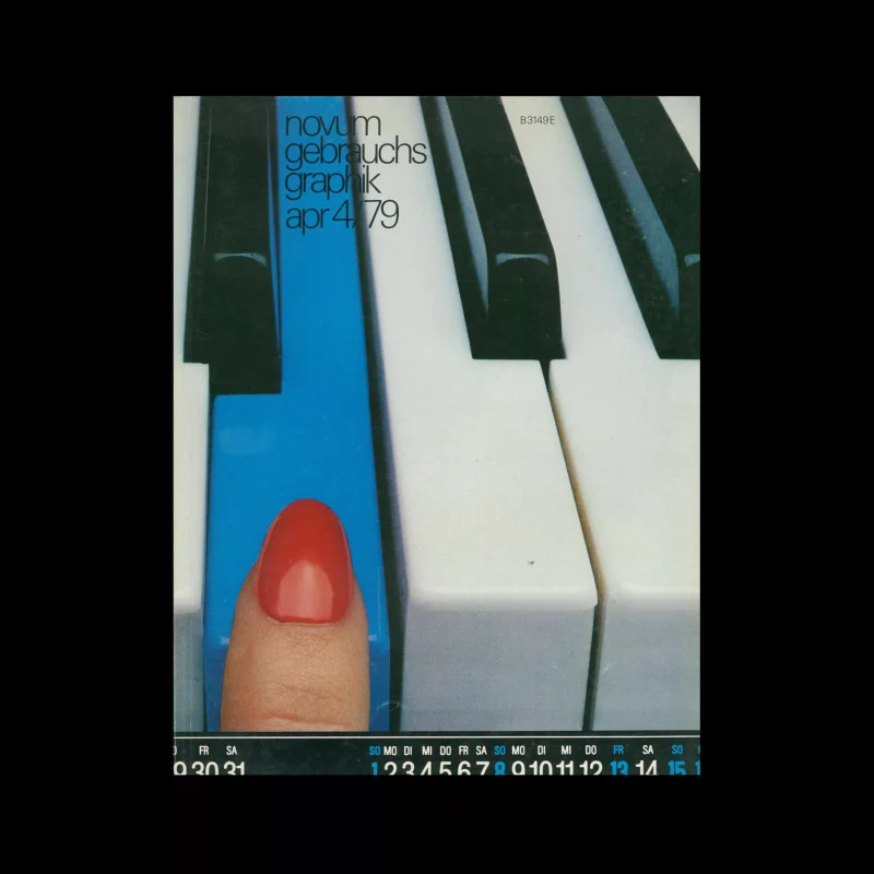Novum Gebrauchsgraphik, 4, 1979. Cover design by Hartwig Klappert