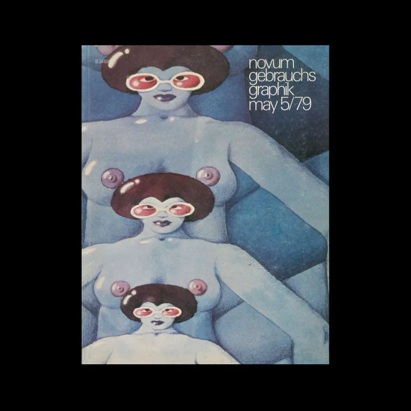 Novum Gebrauchsgraphik, 5, 1979. Cover design by Karl W.Henschel & Bengt Fosshag