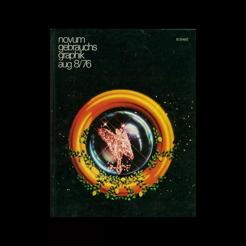 Novum Gebrauchsgraphik, 8, 1976. Cover design by Richard Taylor and Wayne Kimbell