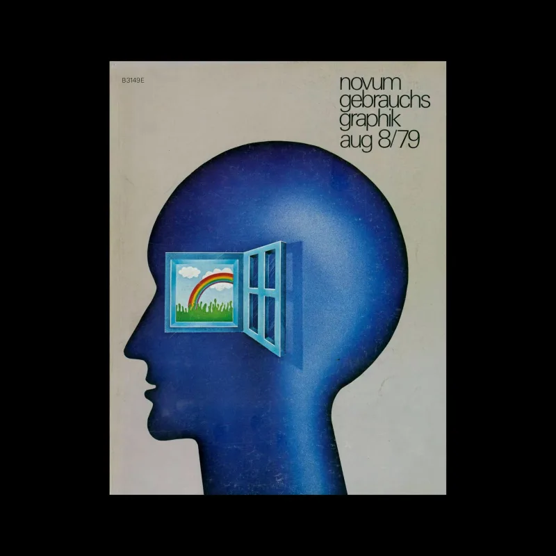 Novum Gebrauchsgraphik, 8, 1979. Cover design by Mira Maroz