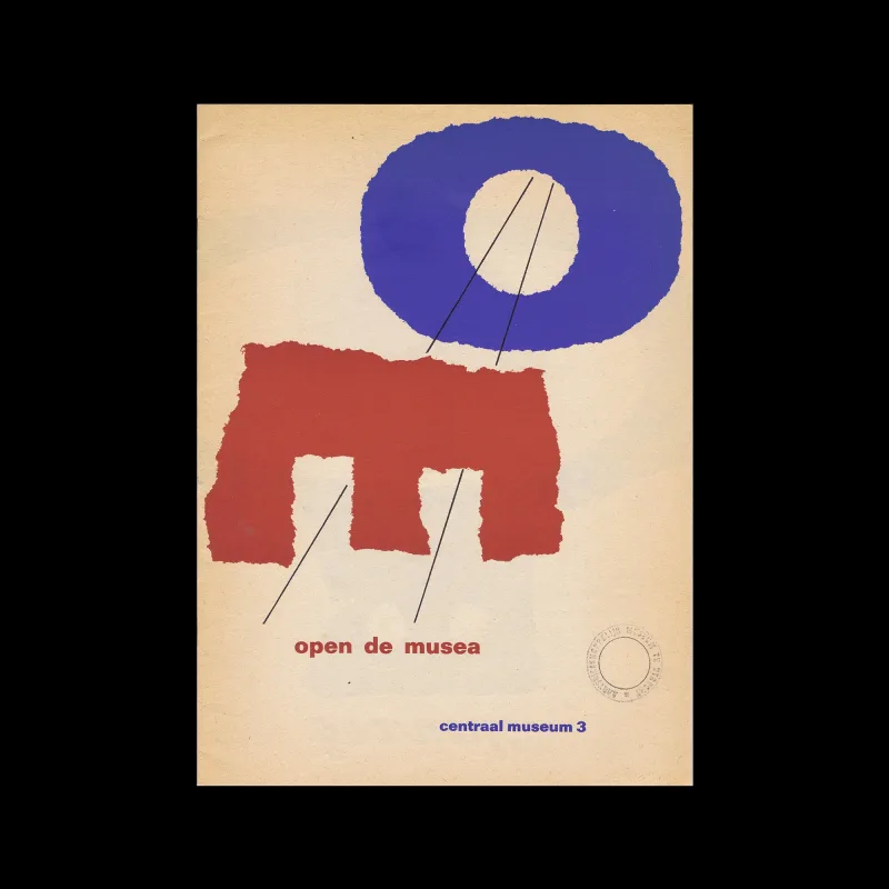 Open de Musea, Centraal Museum, Utrecht, 1973. Catalogue design by Willem Sandberg