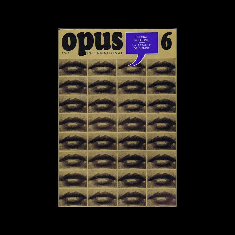 Opus International, 06, 1968. Cover design by Roman Cieslewicz