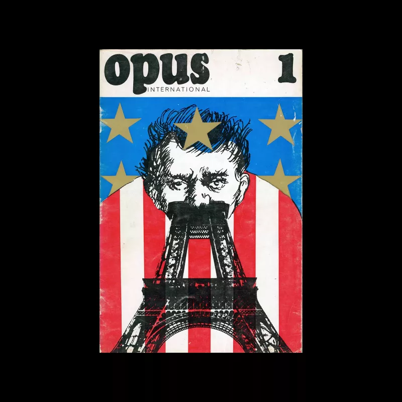 Opus International, 1, 1967. Cover design by Roman Cieslewicz.