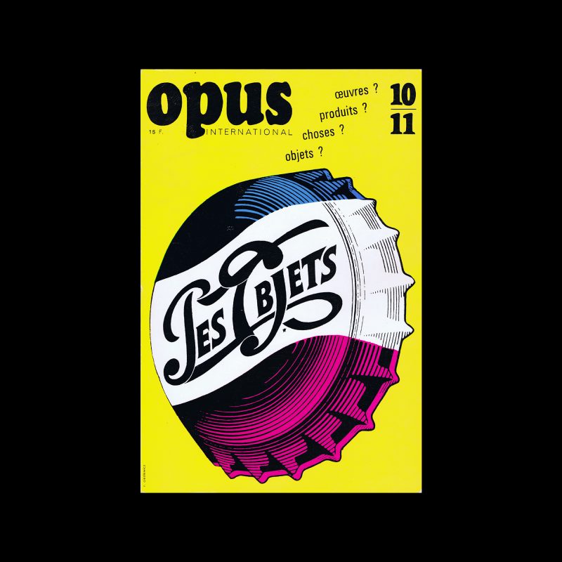 Opus International, 10-11, 1969. Cover design by Roman Cieslewicz