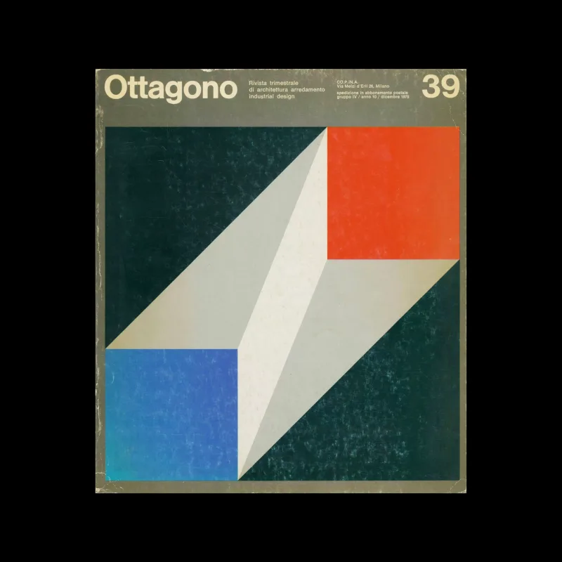 Ottagono 39, 1975. Designed by Salvatore Gregorietti (Unimark)