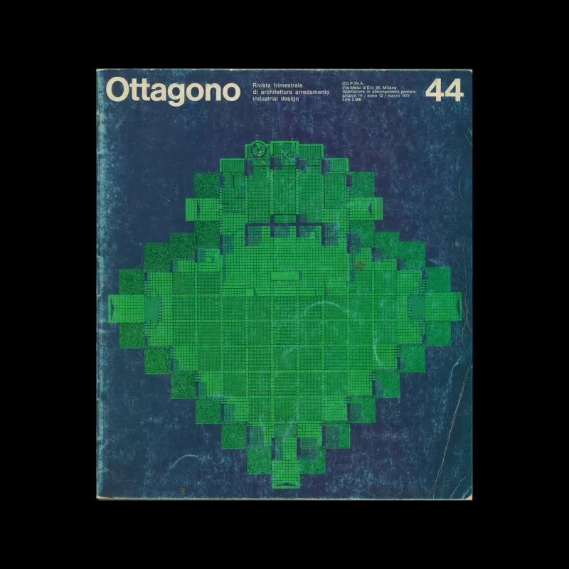 Ottagono 44, 1977. Cover design by Salvatore Gregorietti (Unimark)