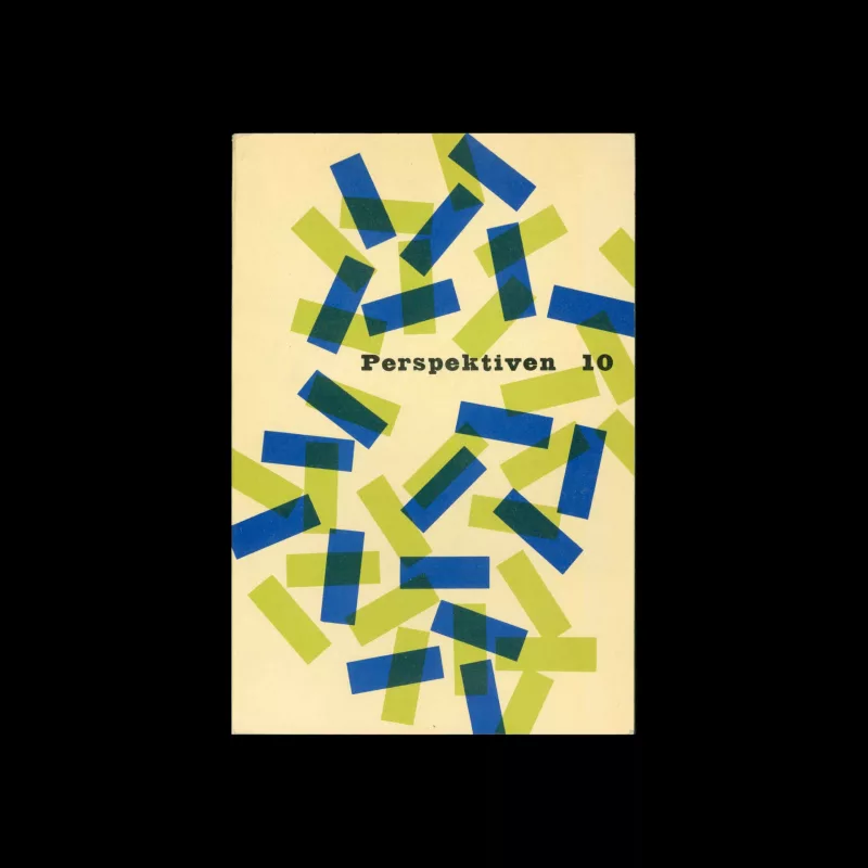 Perspektiven, Literatur, Kunst, Musik, 10, 1955. Cover design by Jerome Kuhl