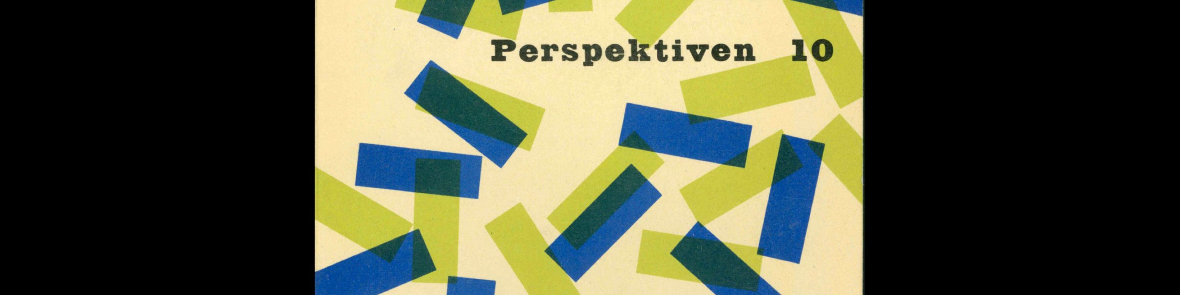 Perspektiven, Literatur, Kunst, Musik, 10, 1955. Cover design by Jerome Kuhl