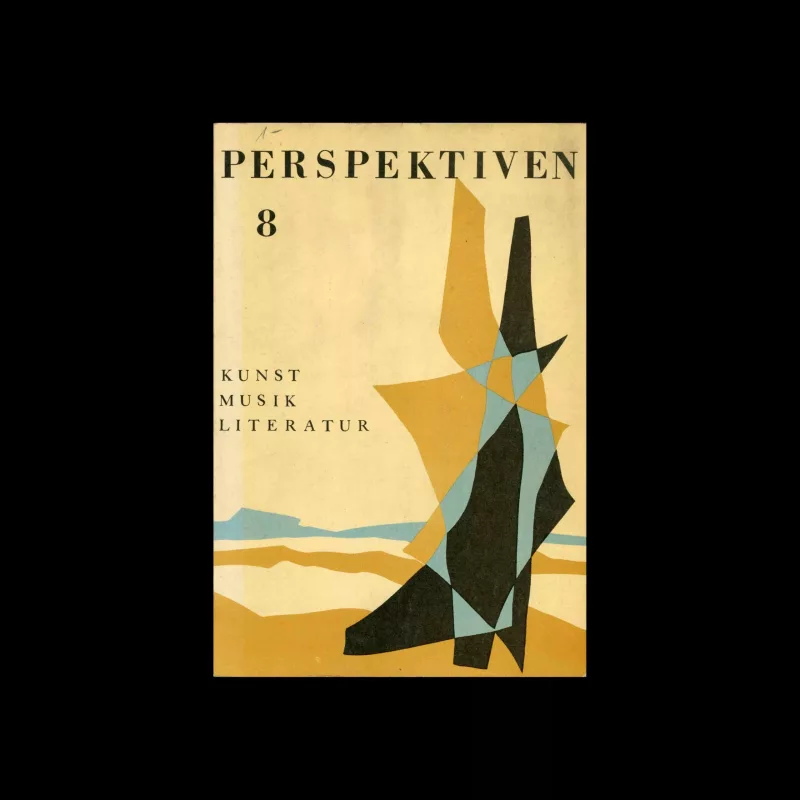 Perspektiven, Literatur, Kunst, Musik, 8, 1954. Cover design by Clemens L. Mirmont