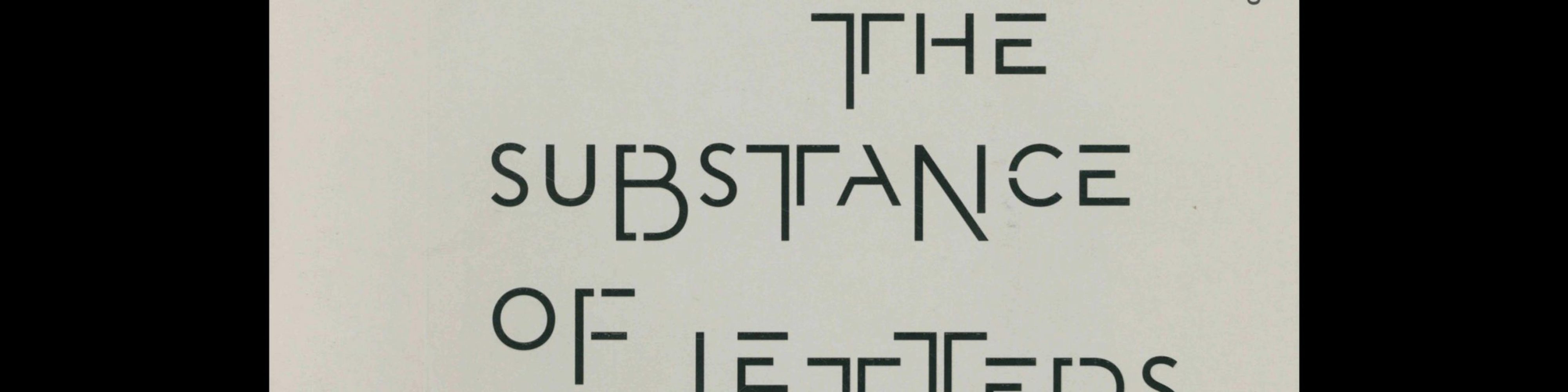 Philippe Apeloig - The Substance of Letters, 2015