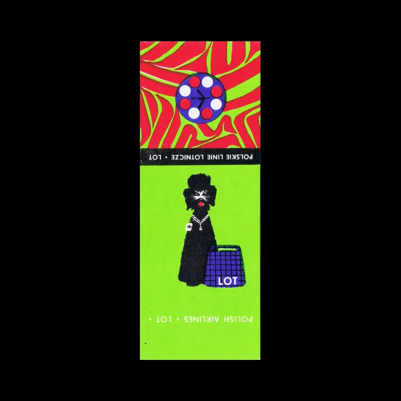 Polish Airlines "LOT", Polish Airlines LOT, Polish Matchbox Label, 1969