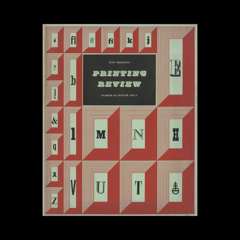 Printing Review, No 60, Winter 1952-53. Cover design by John Knightbridge