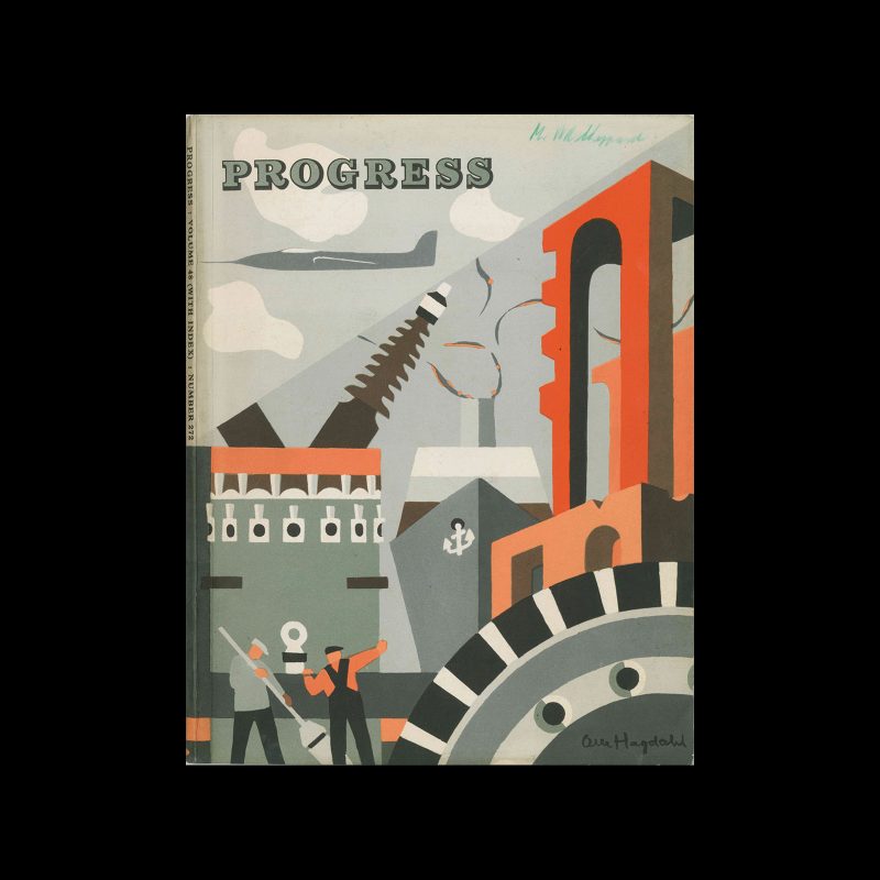 Progress, Unilever, Vol 48, 272, 1962. Cover design by Olle Hagdahl