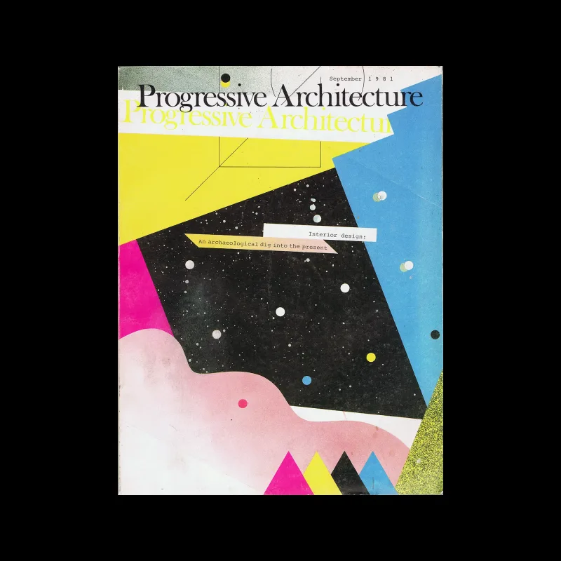 Progressive Architecture, September 1981. Cover design by April Greiman