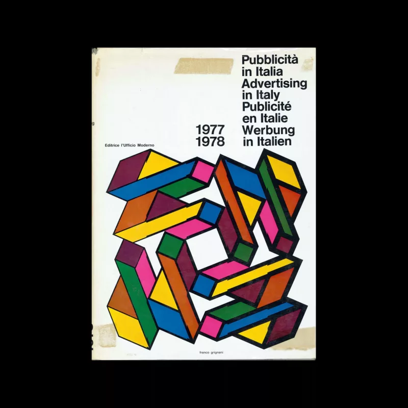 Pubblicità in Italia 1977-78. Cover design by Franco Grignani