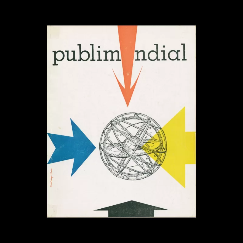 Publimondial 20, 1949. Cover design by de Eveleigh-Dair